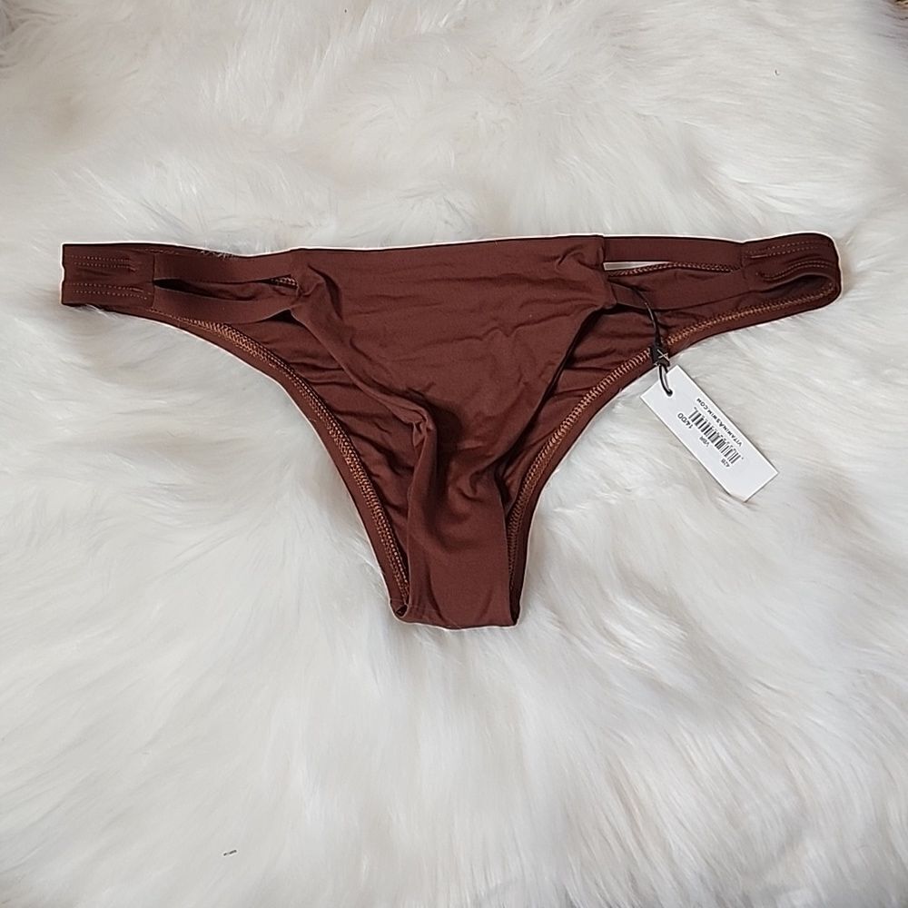 NWT Vitamin A Brown Bikini Bottom Size 14